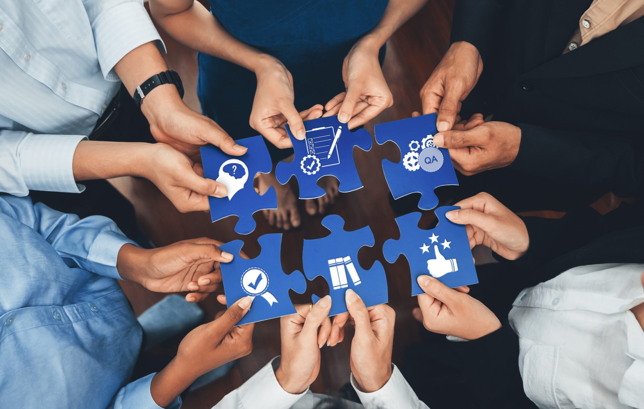 Professionals collaborating